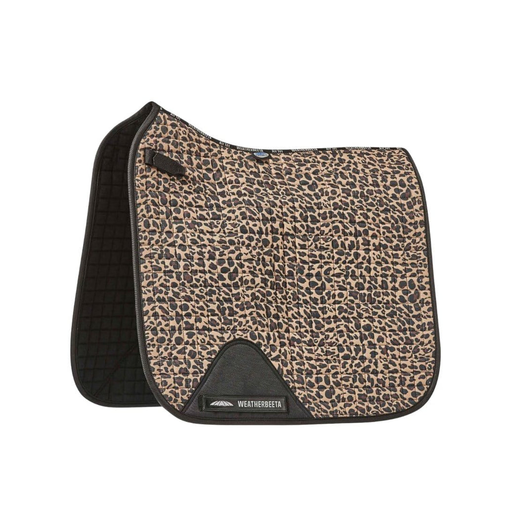 WeatherBeeta Prime Leopard Print Dressage Saddle Pad